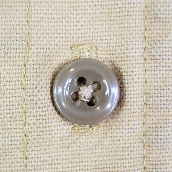 Woolrich Shirt Mens Size Large Long Sleeve Button Down Vintage Canvas Tan - Picture 5 of 11